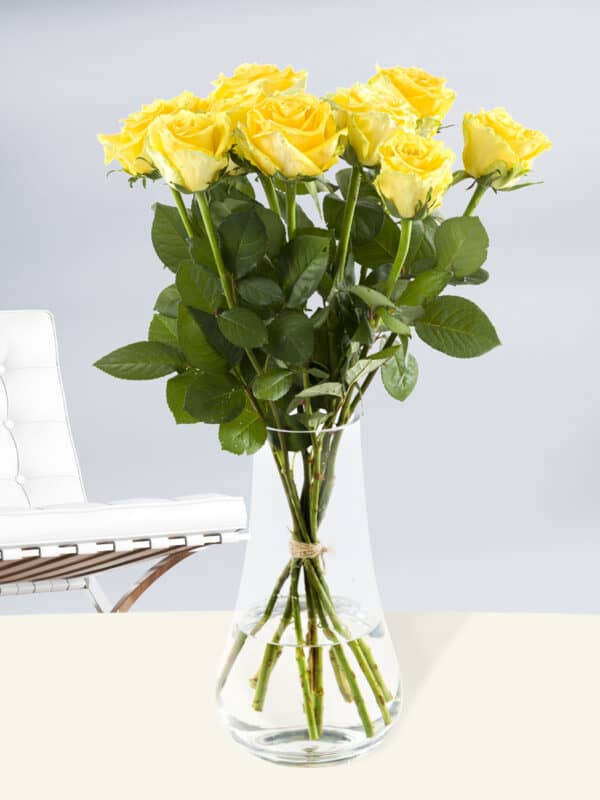 10 gele rozen - Good Times bezorgen