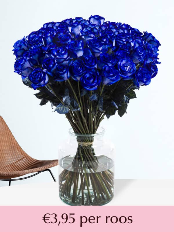 50 t/m 99 blauwe rozen bezorgen