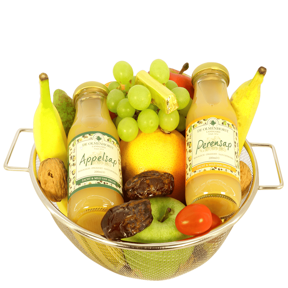 Klassieke Fruitschaal super met twéé Olmenhorstsappen