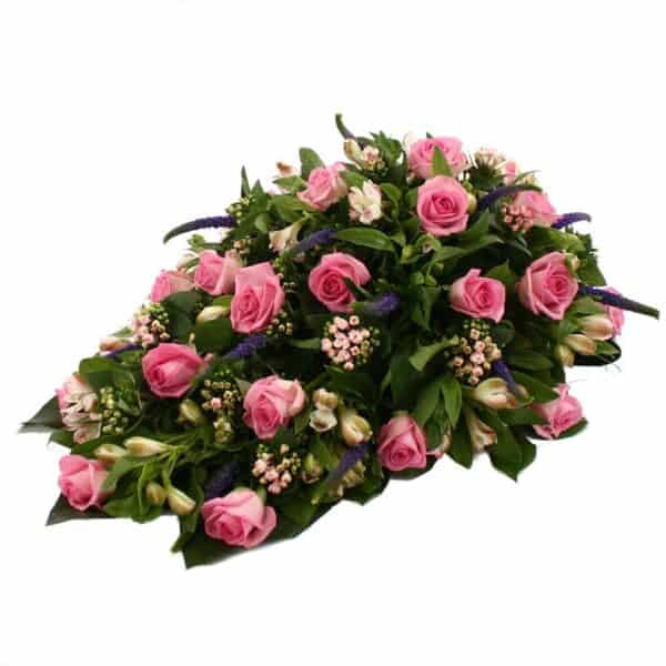 Rouwdruppel Rozen Bouvardia bezorgen via Rouwboeket