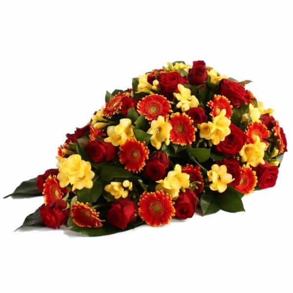 Rouwdruppel Rozen Germini bezorgen via Rouwboeket