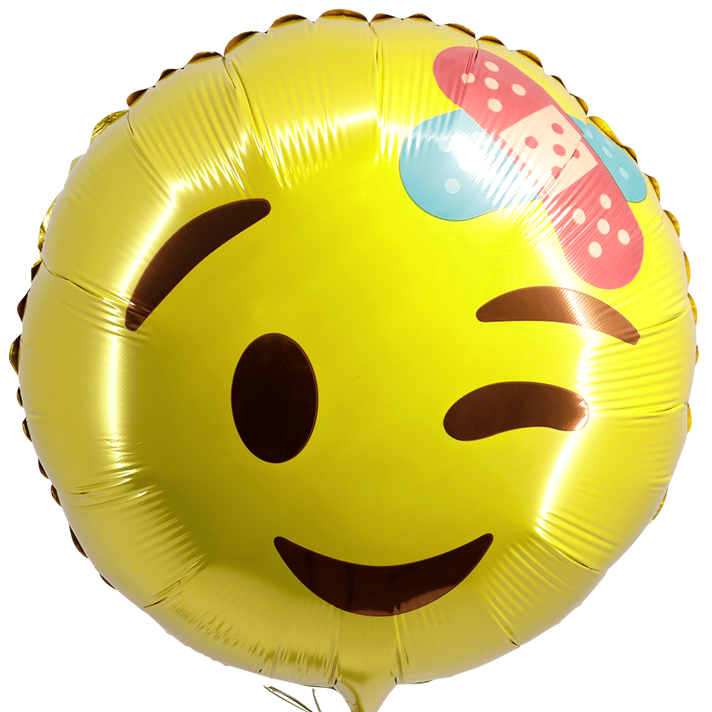 Smiley ballon pleister