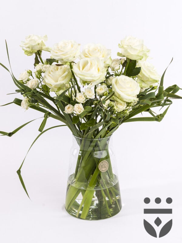 Wit centerpiece - Goud | Medium bezorgen