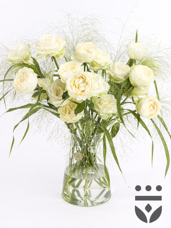 Wit centerpiece - Platinum | Medium bezorgen