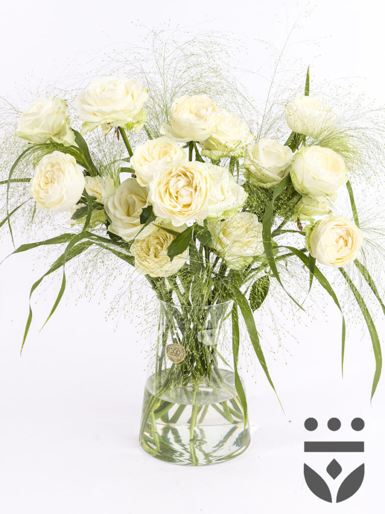Wit centerpiece - Platinum | Medium bezorgen