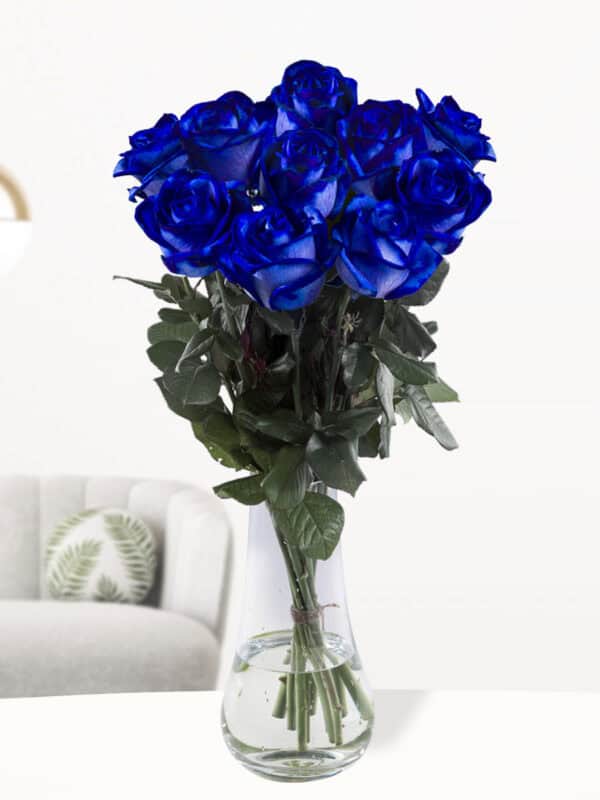 10 blauwe rozen bezorgen