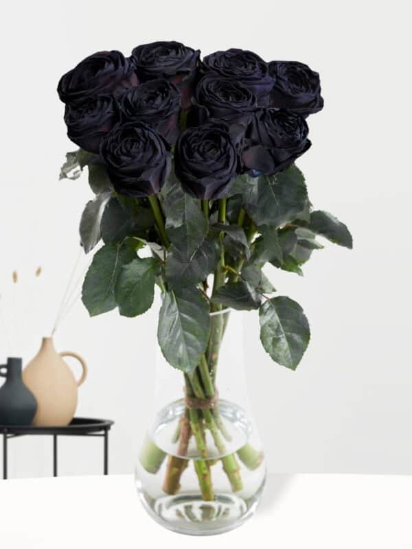 10 zwarte rozen bezorgen