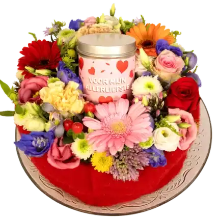 Bloementaart blikje Allerliefste
