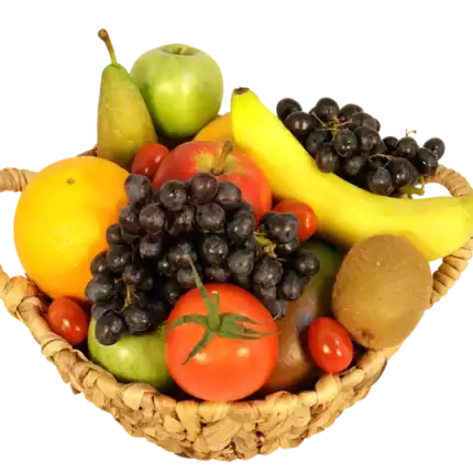 Extra volle luxe fruitmand Ø 25 cm