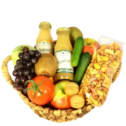 Fruitmand Sappen borrelmix Ø 25cm