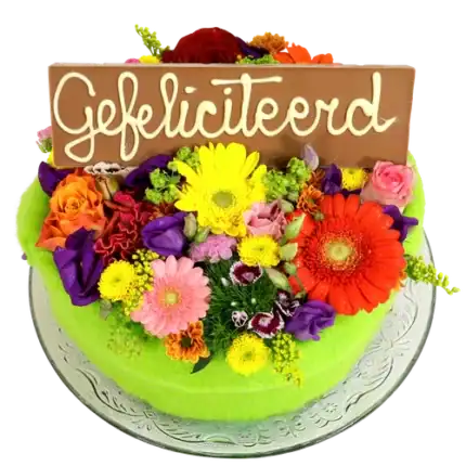 Gefeliciteerd Bloementaart