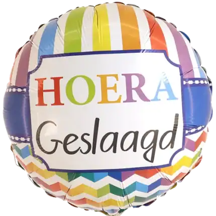 Hoera geslaagd ballon