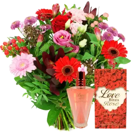 Moederdag boeket + rozenspray