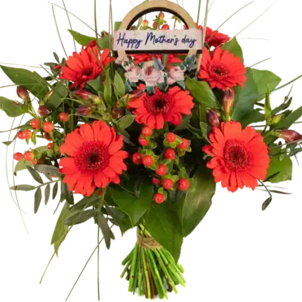 Moederdag rood voordeel boeket