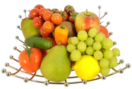 RVS luxe fruit decoratieschaal Ø 32 cm