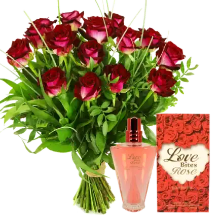 Rode rozen + rozen parfum