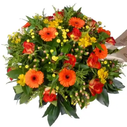 Rouwbiedermeier geel - oranje
