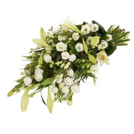 Rouwboeket witte tinten