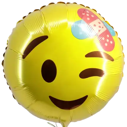 Smiley ballon pleister