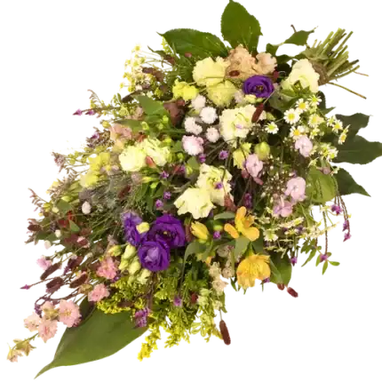 Rouwboeket met veldbloemen