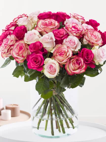 Rozenmix roze rozen bezorgen